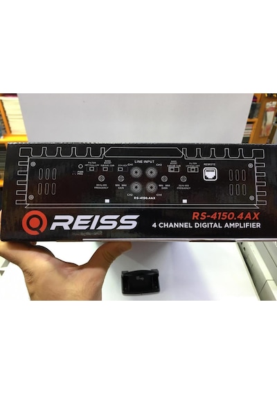Reis Rs-4150.4Ax Amfi 4Ohm 4X150 Watt Rms Bas Kontrol Aparatıyla
