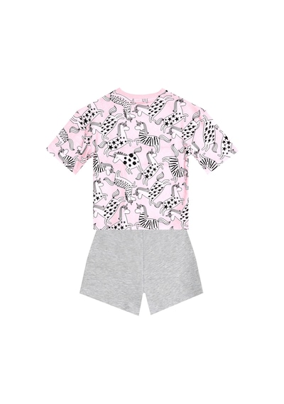 Unicorn Gang Kız Çocuk Yazlık Rahat T-Shirt Şort Takım