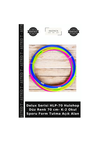 Delux Serisi Hlp-70 Hulohop Düz Renk 70 Cm- K-2 Okul Sporu Form Tutma Açık Alan