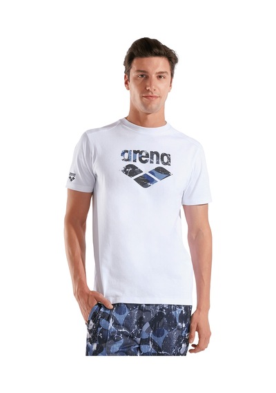 Arena Big Logo Unisex Beyaz Günlük Stil T-shirt 010195100 Beyaz