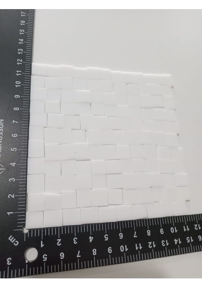 Beyaz Kare Vitray Cam Mozaik Taşı - Sanatsal Mozaik İçin Yaklaşık 10x10 Mm