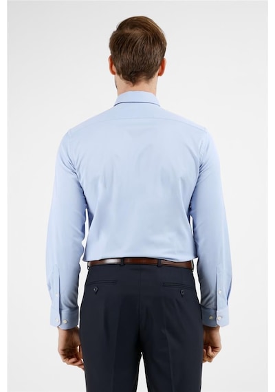 İmza Koyu Mavi Sert Yaka Uzun Kol Cepsiz Slim Fit Pamuklu Gömlek 1004255228 Koyu Mavi