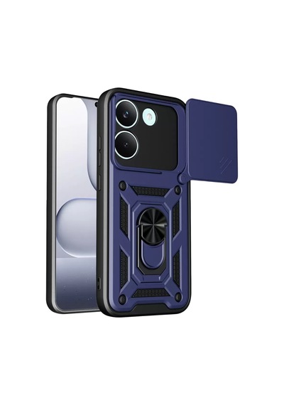 Newface Xiaomi Poco X8 Pro Pars Lens Yüzüklü Silikon - Lacivert