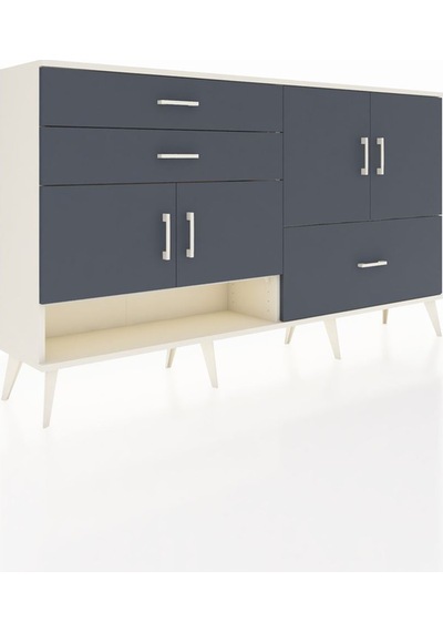 Arges Konsol 3 Raflı 3 Çekmeceli 4 Kapaklı 176x30x99 Aytaşı-antra Aytaşı-antrasit Arges Konsol 3 Raflı 3 Çekmeceli 4 Kapaklı 176x30x99 Aytaşı-antra Aytaşı-antrasit