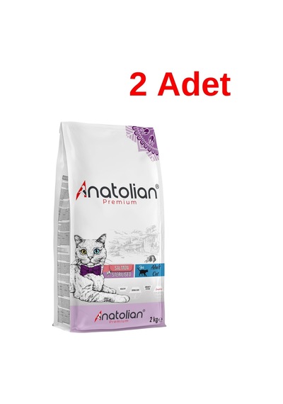 Anatolian Premium Sterilised Somonlu Kısırlaştırılmış Yetişkin Kedi Maması 2 x 2 KG