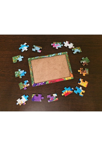 Dinozorlar 16 Parça Eğitici Ve Öğretici Ahşap Çocuk Puzzle & Yapboz Bebek Çocuk Oyuncak