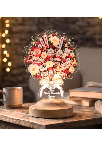 Kinder Çikolata Görselli Çiçek Buketi Lambası, Işıklı Çiçek Buketi Led Lamba, Kişiye Özel Sevgiliye Doğum Günü Hediyesi Kinder Çikolata Buketi Kinder Çikolata Görselli Çiçek Buketi Lambası, Işıklı Çiçek Buketi Led Lamba, Kişiye Özel Sevgiliye Doğum Günü Hediyesi Kinder Çikolata Buketi