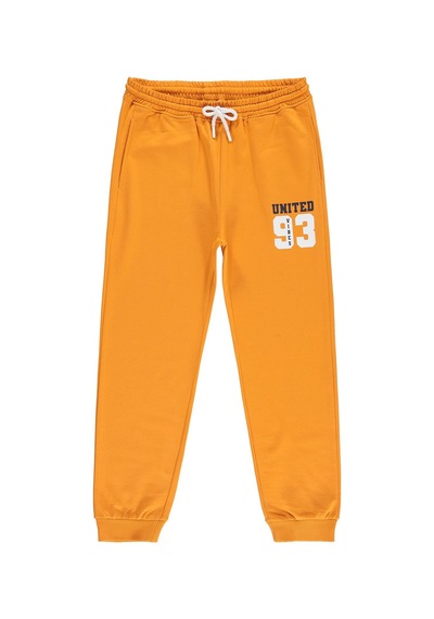 Silversun Kids Silversun Unıted 93 Baskılı 8-13 Yaş Eşofman Altı - Turuncu
