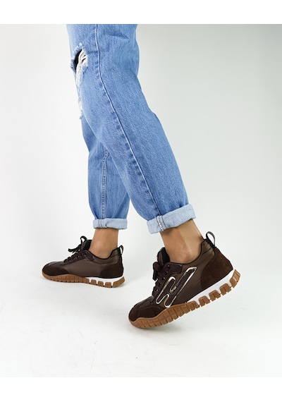 Gdt Ayakkabı Kahve Renk Bağcıklı 36-37-38-39-40 Numara Kadın Sneaker Kadın Spor