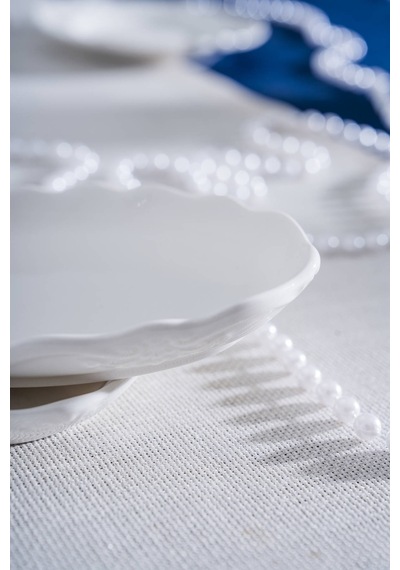 Acar King Oval Kayık Tabak - 15 Cm Beyaz