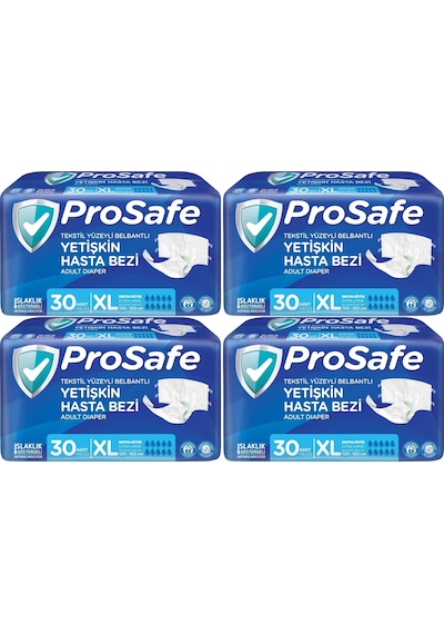 Prosafe Hasta Bezi Yetişkin Bel Bantlı Tekstilyüzey Xlboy 120adet XL