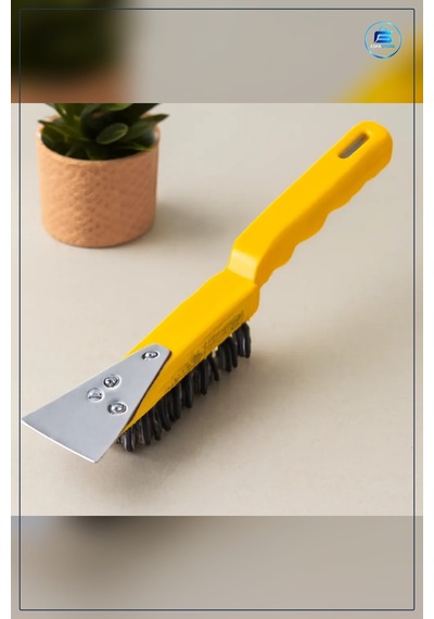 Metal Kazıma Spatula 270 Mm Çelik Tel Fırça 2in1 Boya Sökme Pas T