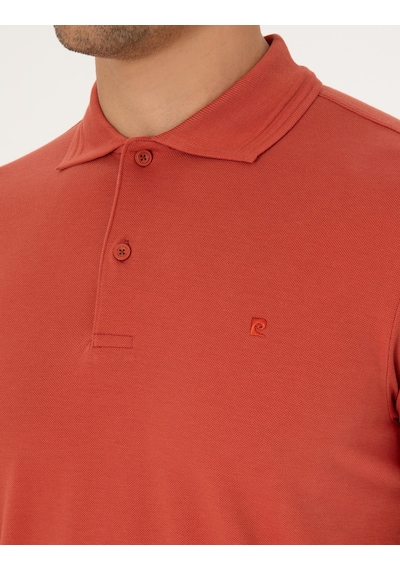 Pierre Cardin Erkek Kiremit Tişört Basic 50325323-vr031 Kiremit