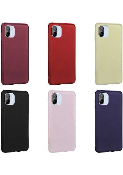 Xiaomi Redmi A1 Kılıf Zore Premier Silikon Kapak Kırmızı