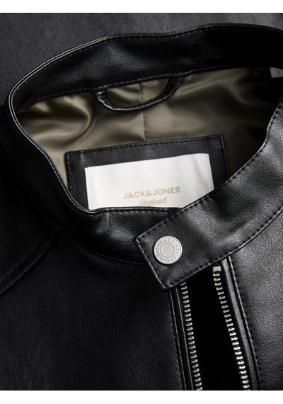 Jack&jones Orıgınals Erkek Yüksek Yaka Fermuar Kapamalı Ceket - Norrebro - 12301595 Siyah