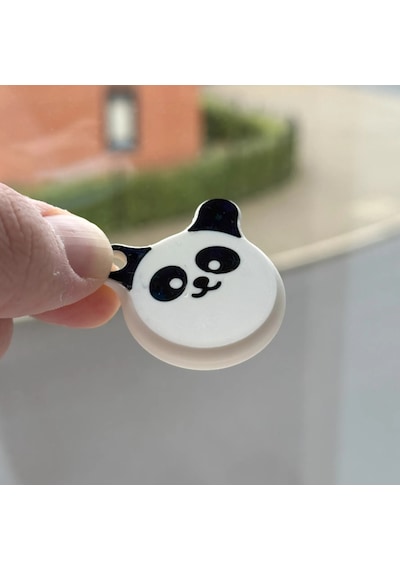 Apple Uyumlu AirTag Için Panda Temalı Kılıf