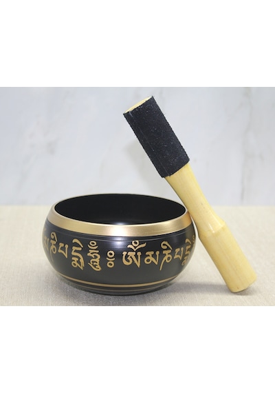 Pirinç Meditasyon Çanı Model 5 Çok Renkli