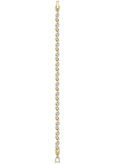 Gold 14k Altın Kaplamalı Jewelry Taşlı Bileklik Altın