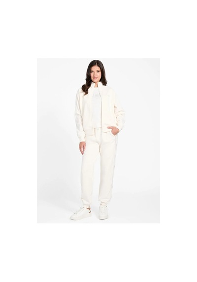 Guess V5bq15kcx22 Octavia High Neck Full Zip Kadın Sweatshirt Krem