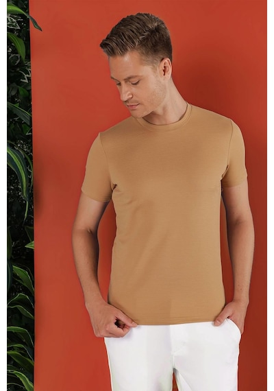 Efor Ts 852 Bej Spor T-shirt Bej