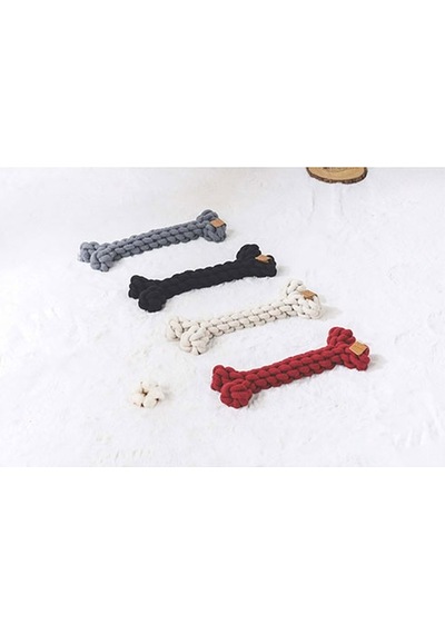 M-pets Coto Örgü Kemik Köpek Oyuncağı Siyah 30 Cm 244-50011.01