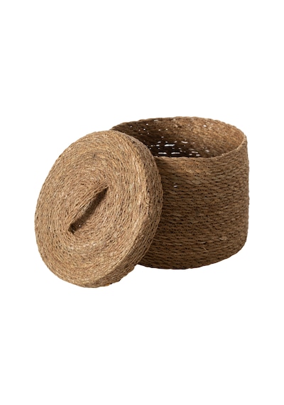 Mudo Home Sımon Kapaklı Düzenleyici Naturel 26x26x21 Kahverengi