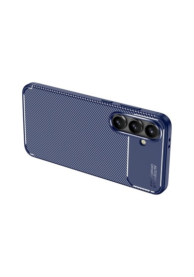 Vendas Galaxy Uyumlu S24 Fe Kılıf Zore Negro Silikon Kapak + Hayalet Ekran Koruyucu Lacivert