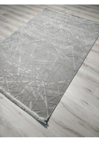 Yhome Luxor 2727Gri 160X230 Cm Saçaklı Salon Halısı