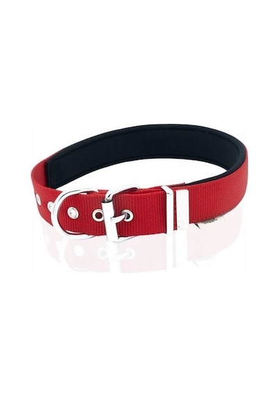 Doggie Comfort Dokuma Köpek Boyun Tasması Medium Kırmızı 3x42-50 Cm Çok Renkli