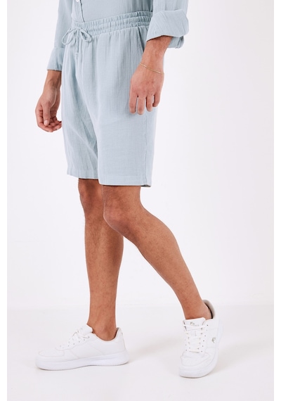 Buratti Erkek Short Cf24S657802 Aqua Açık Mavi