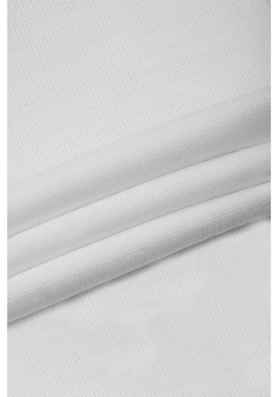 Deepsea Erkek Beyaz Tam Balıkçı Yaka Yanları Desenli Slim Fit Boğazlı Triko Kazak 2505495 Beyaz