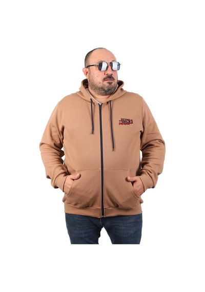 Moc Grande Mocgrande Büyük Beden Sweat Kapüşon Ninety One 22724 S.kahve