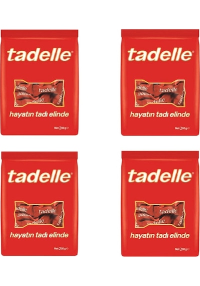 Tadelle Mini Fındık Dolgulu Sütlü Çikolata 4 x 200 G
