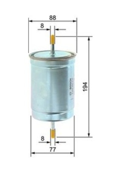 Volvo S70 2.0 T 1998-2000 Bosch Benzin Filtresi Netpar5216 B5204t4
