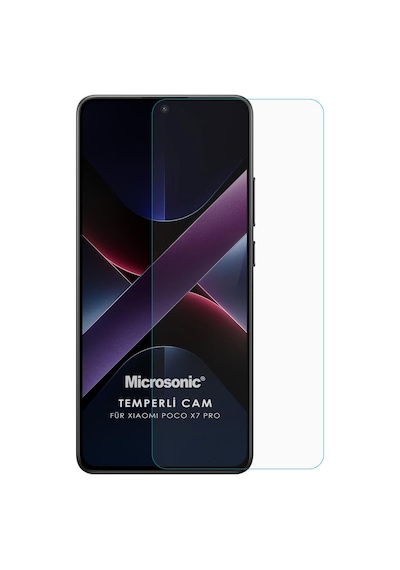 Microsonic Xiaomi Poco X7 Pro Tempered Glass Cam Ekran Koruyucu