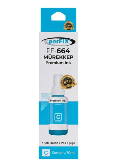 Perfıx Pf T6732 Mavi Şişeli Mürekkep 70 Ml Diğer