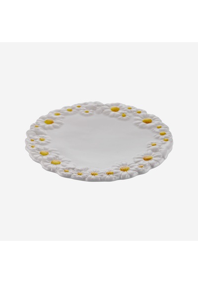Edelweiss İtaly Beyaz Seramik Kahvaltı Tabağı 22 Cm