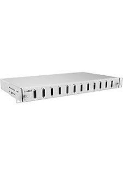 Ager 1u 12 Fiberli Sm Sc Dx Fiber Optik Siyah Patch Panel Rack Tipi Full Set Ag-fo01u12scd-a-s1