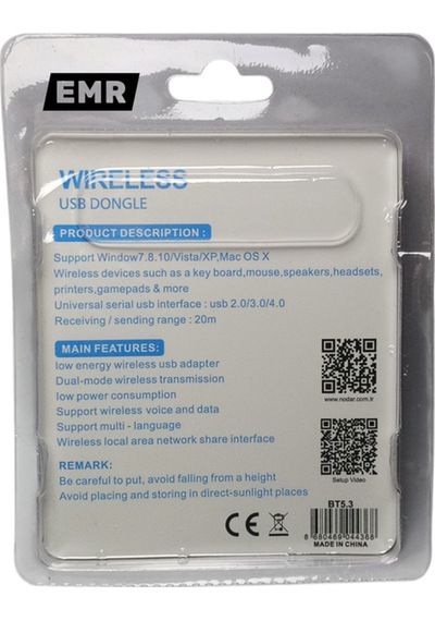 Dongle Bluetooth Pc Dongle 5.3 Bluetooth Aparatı Yeni Nesil 5.3 1 Adet