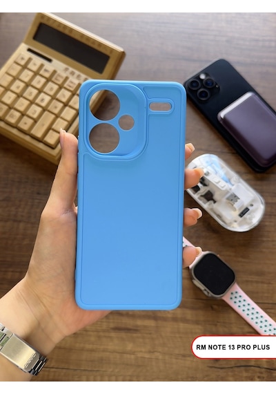 Redmi Note 13 Pro Plus Uyumlu Kamera Korumalı Darbeye Dayanıklı Renk Atmayan Keep Silikon Kılıf Mavi