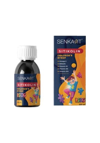 Senkavit Kids Sitikolin + Omega 3 + Vitamin B1 +b6 + B12 İçeren 100 Ml Şurup