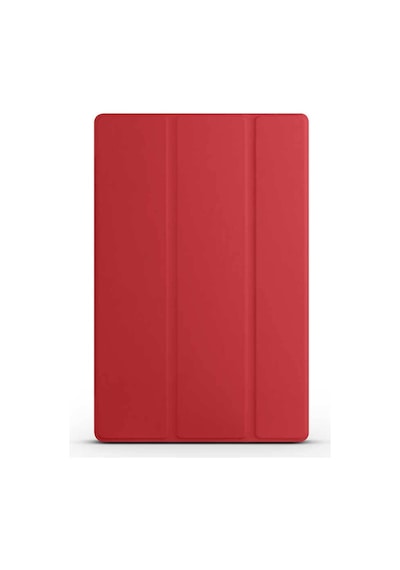 Galaxy Tab S9 Fe Plus Uyumlu Zore Smart Cover Standlı 1-1 Kılıf-kırmızı
