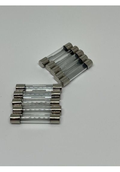 10 Adet 20 Amper 30mm Büyük Boy Cam Sigorta 20a