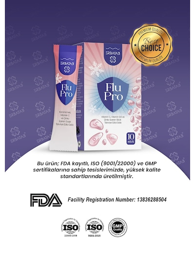 Flu-pro Vitamin C Vitamin D3 Çinko Ve Karamürver Eki 10 Stick