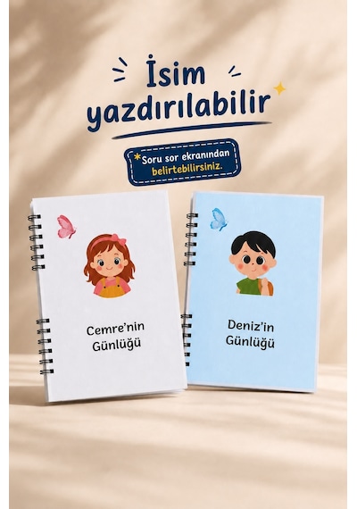 Yaz Tatili Günlüğüm, Çocuklar İçin Günlük Defteri, Günlük Mavi