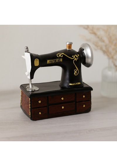 Vintage Dikiş Makinesi Biblo - Reçine 20x15x8.5 Cm Belirtilmemiş