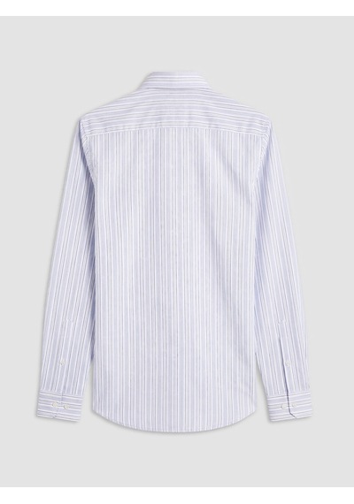 Lcw Busıness Mavi Slim Fit Çizgili Erkek Gömlek