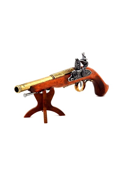 Denix Dekoratif Flintlock Pistol Left-handed , 18. Yüzyıl