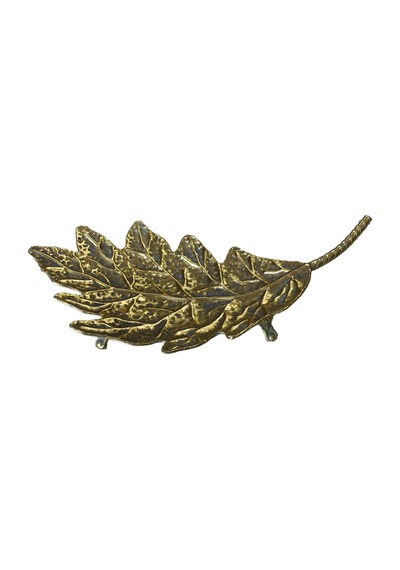 Metal Yaprak Dekor Küçük 50 X 22 Cm 1 Adet