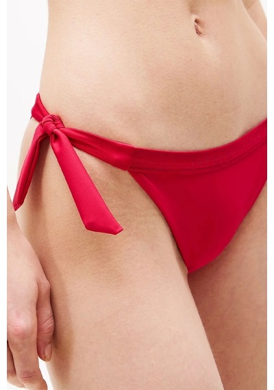 Tommy Hilfiger Kadın Tonal Logo Bikini Altı Kırmızı